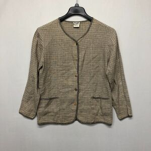 Vintage Clio Women Long Sleeve 100% Linen Cardigan Top Shirt Size Small M138 -27